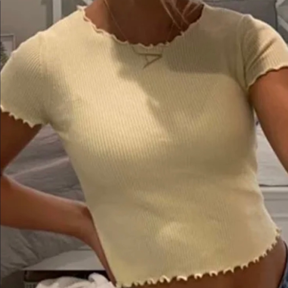 Light yellow brandy Melville top